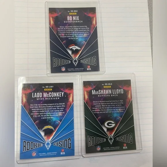 Panini Rookie Rising 3 card lot! - Picture 2 of 2